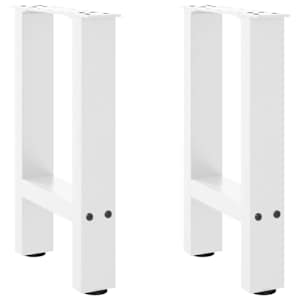 Noge za klubsko mizico bele barve 2 kosa 28 x (42-43) cm jeklo