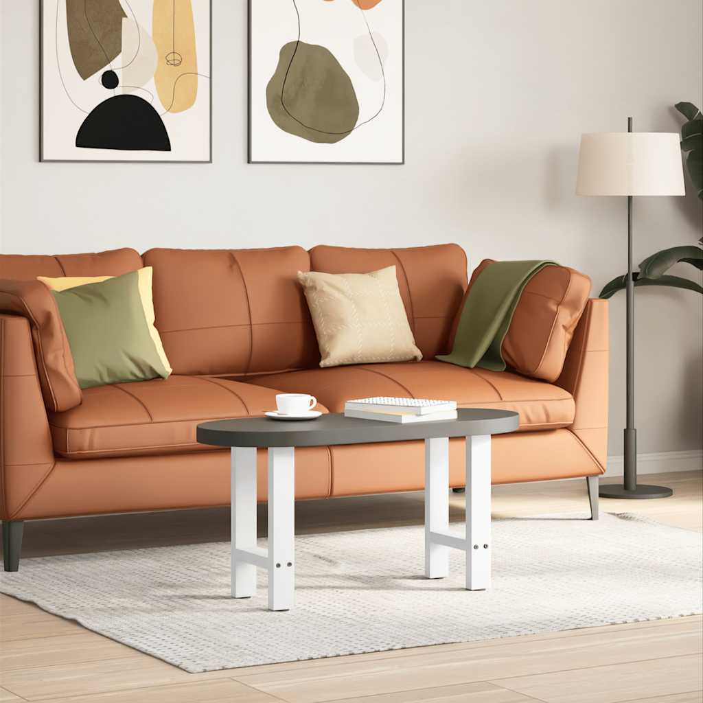 Thumbnail - vidaXL Couchtischbeine Weiß 2 Stk. 38x(42-43) cm Stahl
