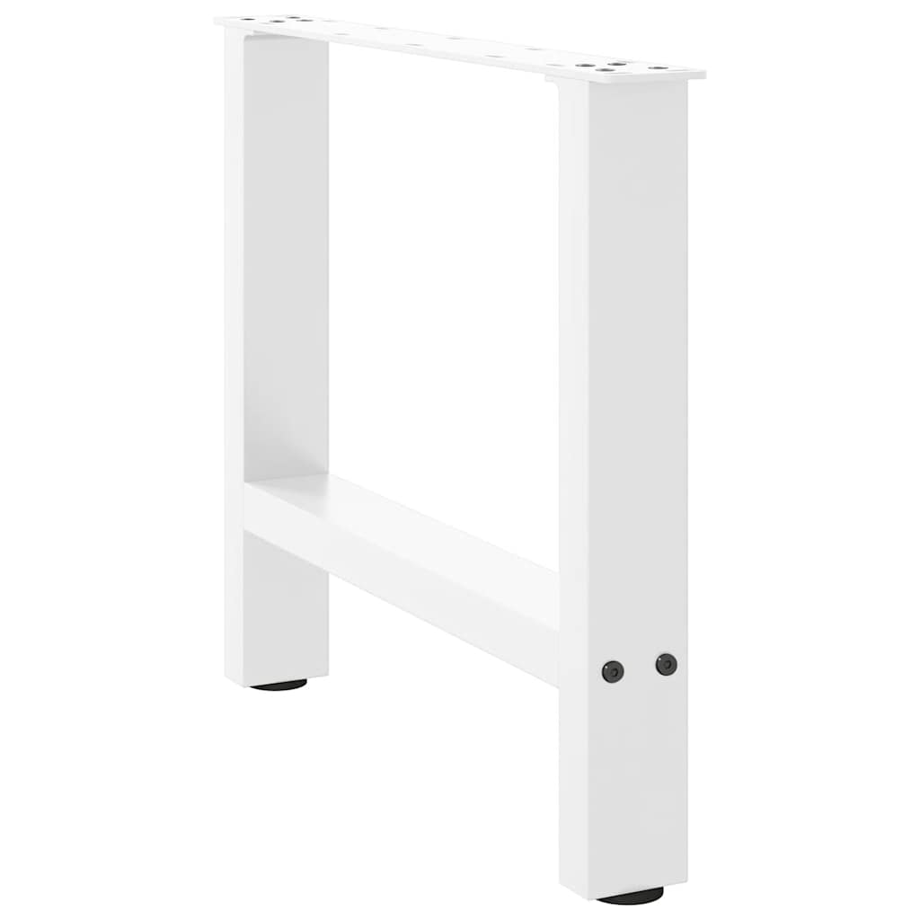 Thumbnail - vidaXL Couchtischbeine Weiß 2 Stk. 50x(42-43) cm Stahl