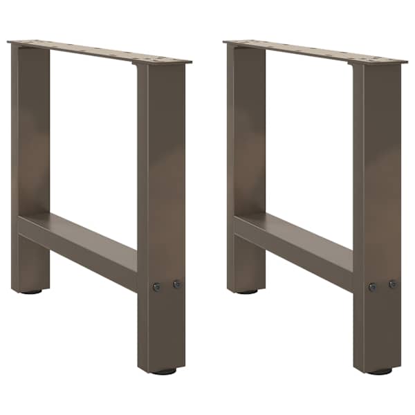 vidaXL kohvilaua jalad, naturaalne teras, 2 tk, 50 x (42&ndash;43) cm, teras