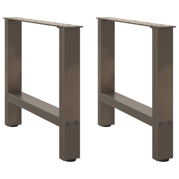 vidaXL kohvilaua jalad, naturaalne teras, 2 tk, 60 x (42&ndash;43) cm, teras