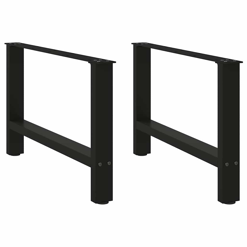vidaXL Nohy konferenčního stolku černé 2 ks 70 x (42-43) cm ocelové