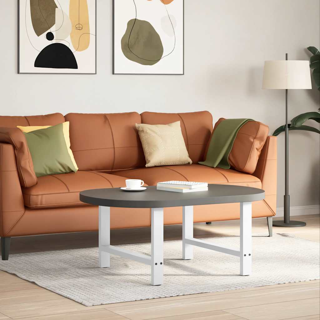 vidaXL Salontafelpoten 2 st 70x(42-43) cm staal wit afbeelding