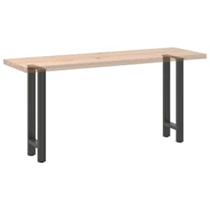 Nohy konzolového stolku antracitové 2 ks 28 x (72-73) cm ocelové - obrázek 8