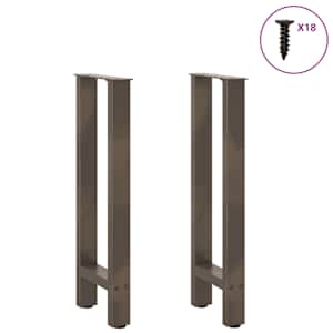Nohy konzolového stolku z přírodní oceli 2 ks 28 x (72-73) cm ocel - obrázek 3