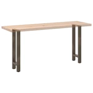 Nohy konzolového stolku z přírodní oceli 2 ks 28 x (72-73) cm ocel - obrázek 8