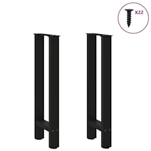 Nohy konzolového stolku černé 2 ks 38 x (72-73) cm ocelové - obrázek 3