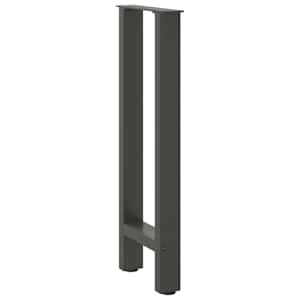 Nohy konzolového stolku antracitové 2 ks 38 x (72-73) cm ocelové - obrázek 4