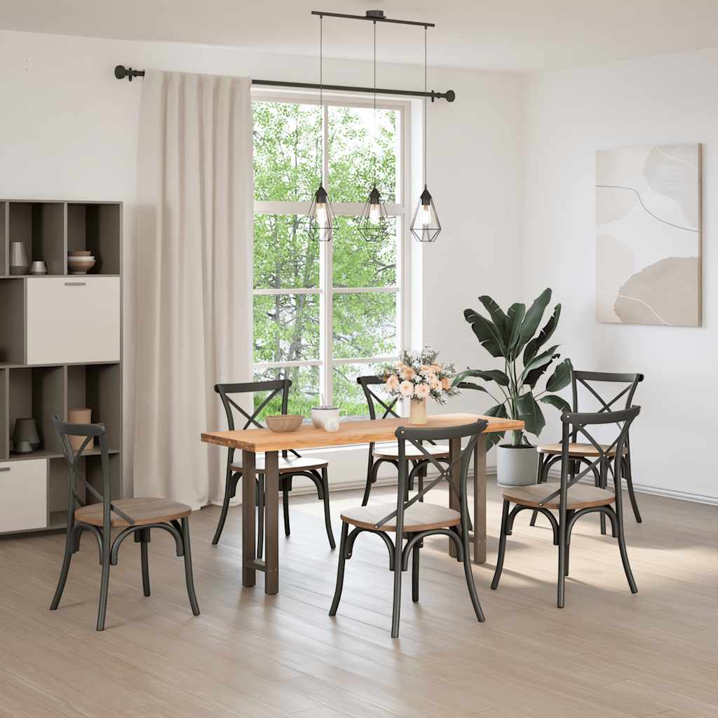 vidaXL Salontafelpoten 2 st 38x(72-73) cm staal naturel afbeelding