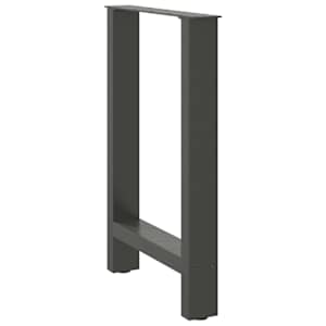 Nohy k jídelnímu stolu antracitové 2 ks 50 x (72-73) cm ocelové - obrázek 4