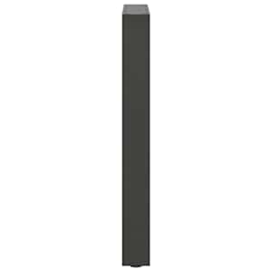 Nohy k jídelnímu stolu antracitové 2 ks 60 x (72-73) cm ocelové - obrázek 6