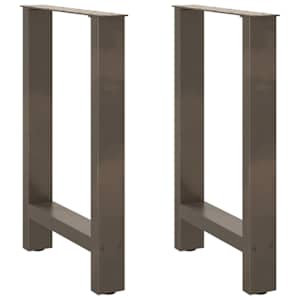 Nohy k jídelnímu stolu z přírodní oceli 2 ks 60 x (72-73) cm ocel - obrázek 1
