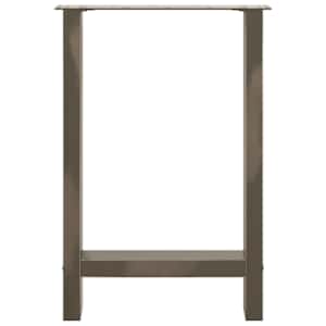 Nohy k jídelnímu stolu z přírodní oceli 2 ks 60 x (72-73) cm ocel - obrázek 5