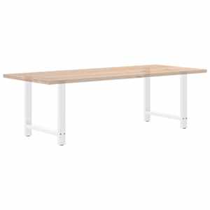 Nohy k jídelnímu stolu bílé 2 ks 70 x (72-73) cm ocelové - obrázek 8