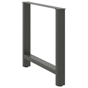 Nohy k jídelnímu stolu antracitové 2 ks 70 x (72-73) cm ocelové - obrázek 4