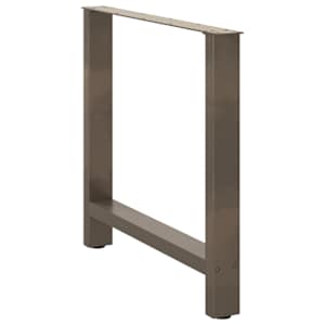 Nohy k jídelnímu stolu z přírodní oceli 2 ks 70 x (72-73) cm ocel - obrázek 4
