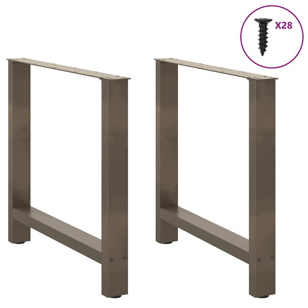 Pernas mesa centro 2 pcs 70x(72-73) cm aço natural