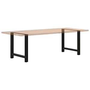 Nohy k jídelnímu stolu černé 2 ks 80 x (72-73) cm ocelové - obrázek 8