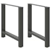 vidaXL s&ouml;&ouml;gilaua jalad, antratsiithall, 2 tk, 80 x (72-73) cm, teras