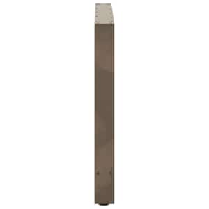 Nohy k jídelnímu stolu z přírodní oceli 2 ks 80 x (72-73) cm ocel - obrázek 6