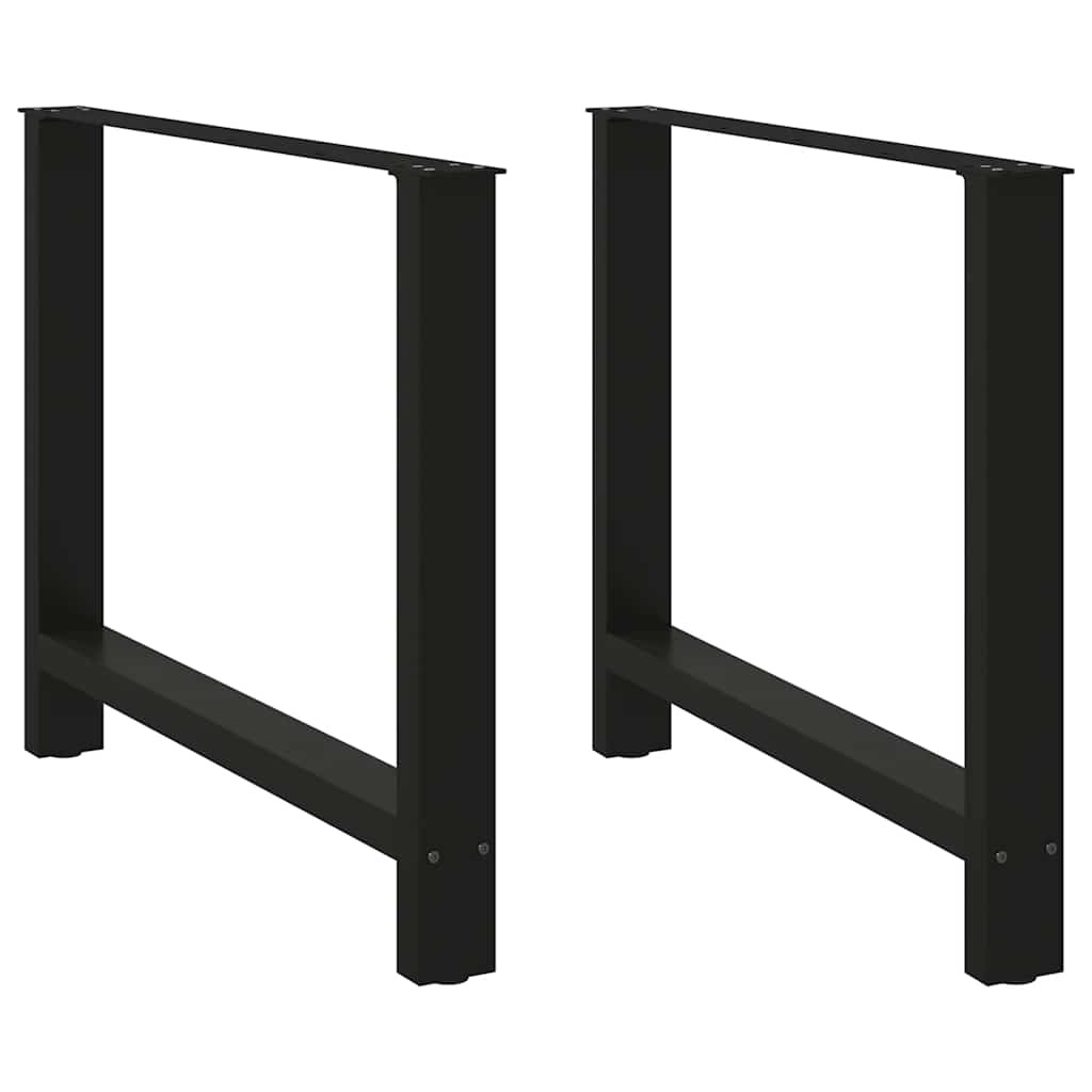 Pernas mesa centro 2 pcs 90x(72-73) cm aço preto