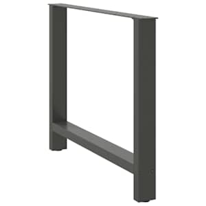 Nohy k jídelnímu stolu antracitové 2 ks 90 x (72-73) cm ocelové - obrázek 4