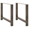 vidaXL s&ouml;&ouml;gilaua jalad, naturaalne teras, 2 tk, 90 x (72&ndash;73) cm, teras