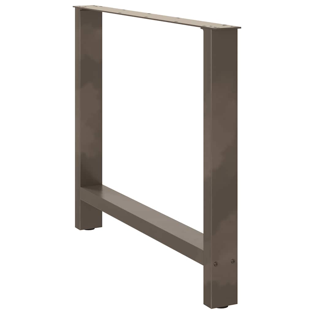 vidaXL Eettafelpoten 2 st 90x(72-73) cm staal naturel, foto 4
