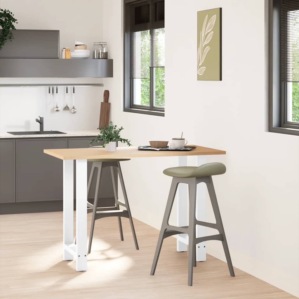 vidaXL Bartafelpoten 2 st 40x(90-91) cm staal wit