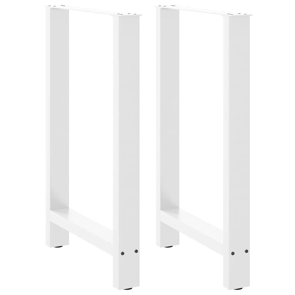 vidaXL Nohy barového stolu bílé 2 ks 60 x (90-91) cm ocelové