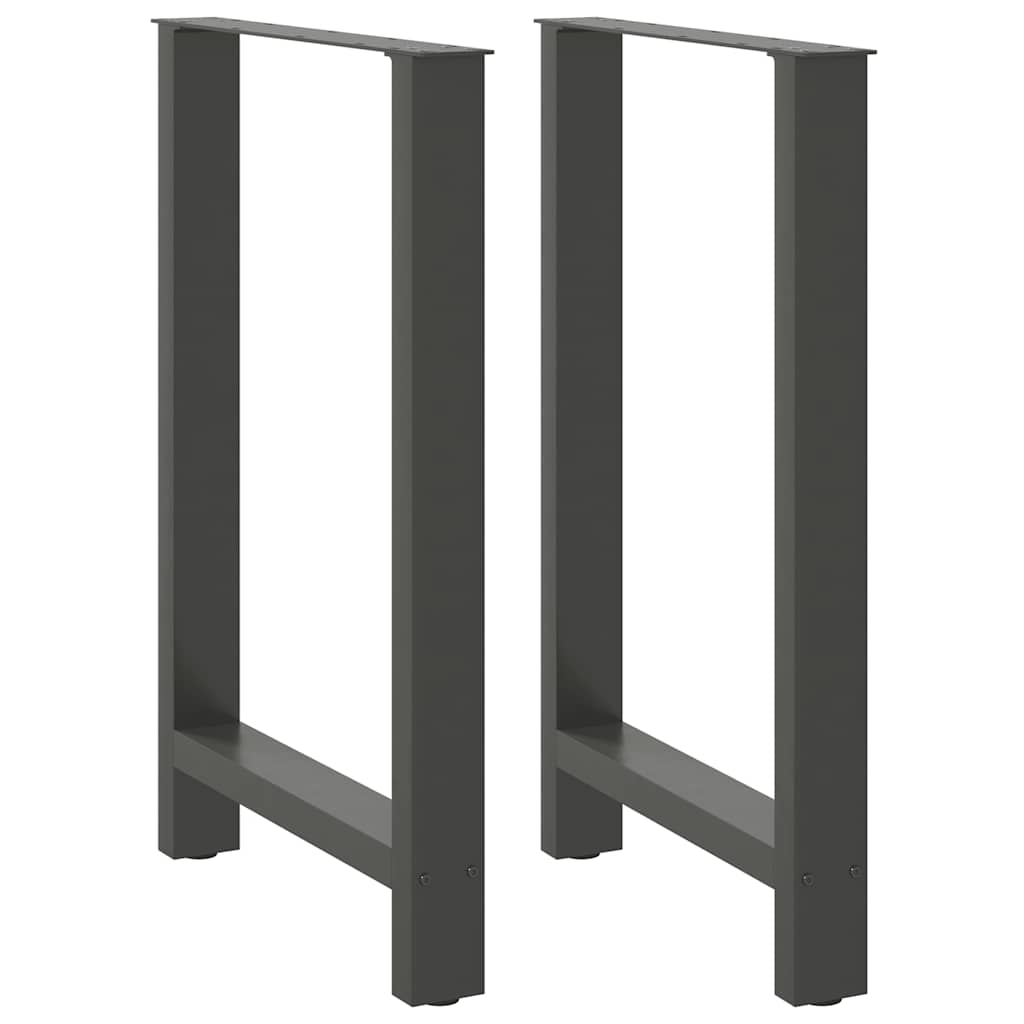 vidaXL Nohy barového stolu antracitové 2 ks 60 x (90-91) cm ocelové