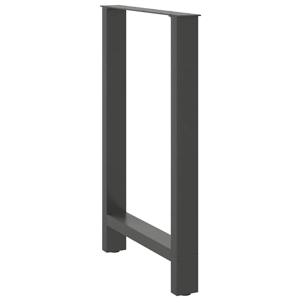 vidaXL Bartafelpoten 2 st 60x(90-91) cm staal antraciet, foto 4