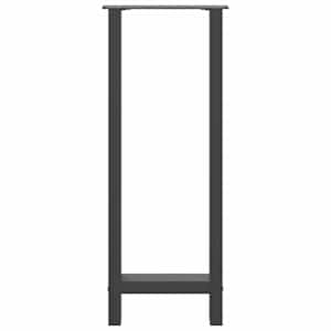 Nohy k barovému stolu antracitové 2 ks 40 x (100-101) cm ocelové - obrázek 5