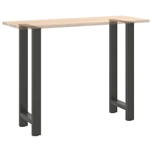 Nohy k barovému stolu antracitové 2 ks 40 x (100-101) cm ocelové - obrázek 8