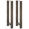 vidaXL baarilaua jalad, naturaalne teras, 2 tk, 40 x (100&ndash;101) cm, teras