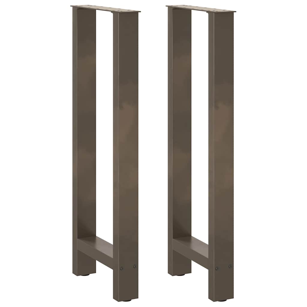vidaXL Nohy barového stolu z přírodní oceli 2 ks 40 x (100-101) cm ocel