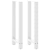 vidaXL baarilaua jalad, valged, 2 tk, 50 x (100&ndash;101) cm, teras