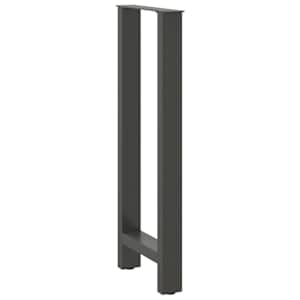 Nohy k barovému stolu antracitové 2 ks 50 x (100-101) cm ocelové - obrázek 4
