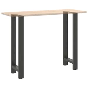 Nohy k barovému stolu antracitové 2 ks 50 x (100-101) cm ocelové - obrázek 8