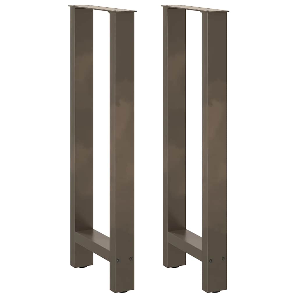 vidaXL Nohy barového stolu z přírodní oceli 2 ks 50 x (100-101) cm ocel