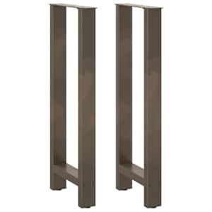 Nohy barového stolu z přírodní oceli 2 ks 50 x (100-101) cm ocel - obrázek 1