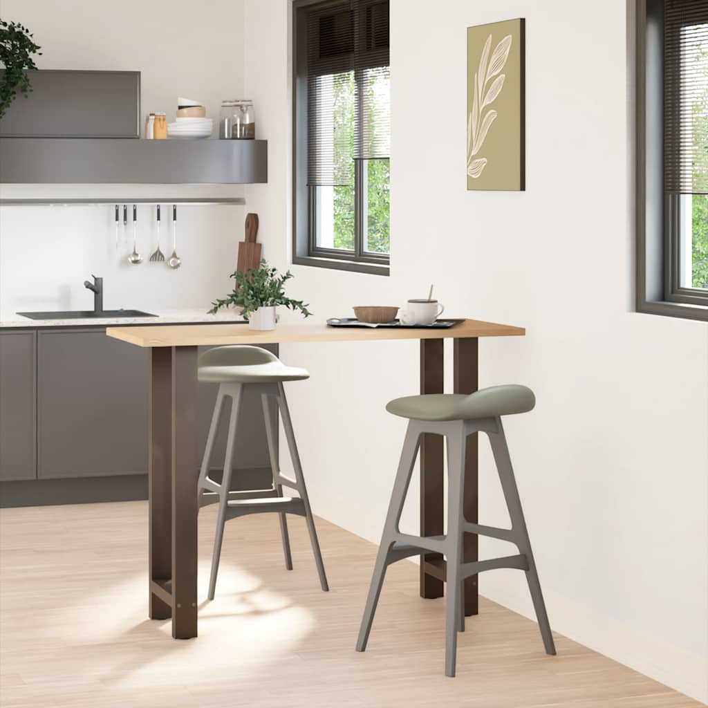 vidaXL Salontafelpoten 2 st 50x(100-101) cm staal naturel afbeelding