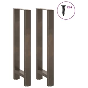 Nohy barového stolu z přírodní oceli 2 ks 50 x (100-101) cm ocel - obrázek 3