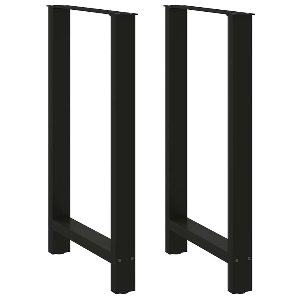 Pernas mesa centro 2 pcs 60x(100-101) cm aço preto