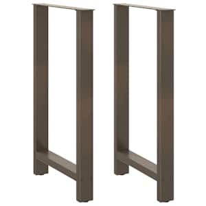 Nohy barového stolu z přírodní oceli 2 ks 60 x (100-101) cm ocel - obrázek 1
