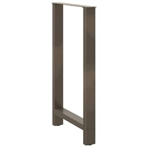 Nohy barového stolu z přírodní oceli 2 ks 60 x (100-101) cm ocel - obrázek 4