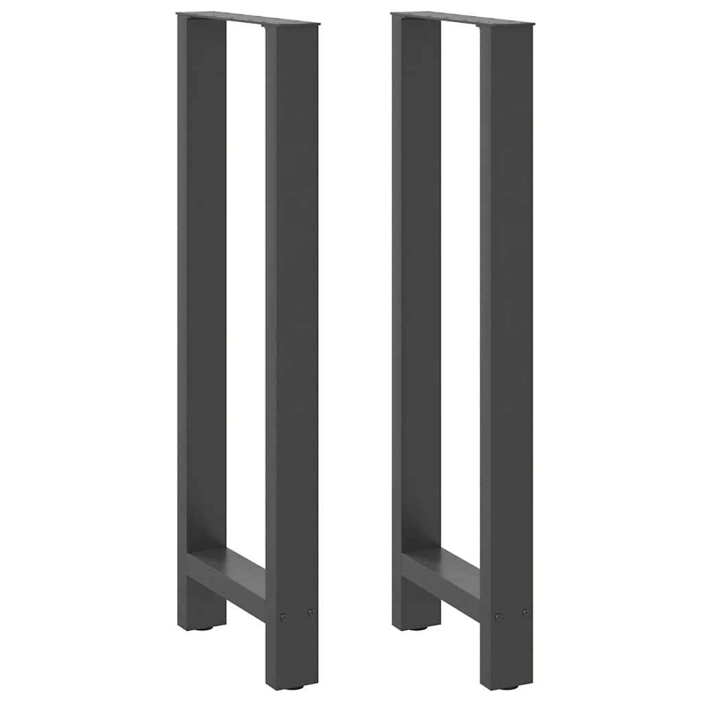 Pernas mesa centro 2 pcs 40x(110-111) cm aço antracite