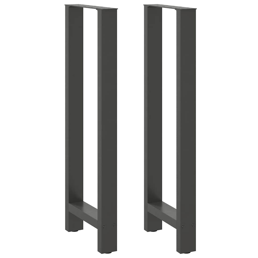vidaXL Pernas mesa centro 2 pcs 40x(110-111) cm aço antracite