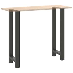 Nohy k barovému stolu antracitové 2 ks 40 x (110-111) cm ocelové - obrázek 8