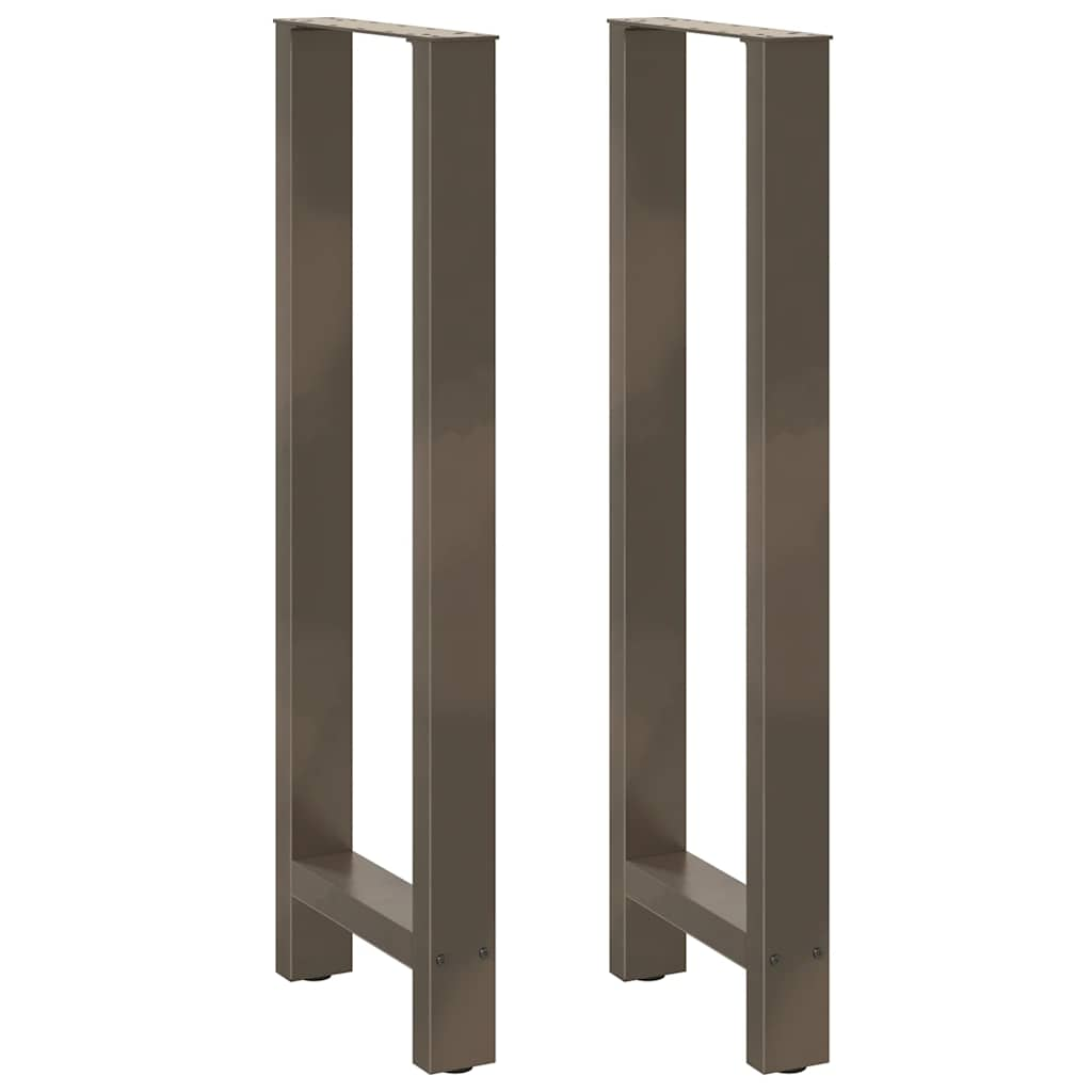 Pernas mesa centro 2 pcs 40x(110-111) cm aço natural